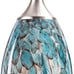 1-Light Pendant Light, Handcrafted Art Glass Blue