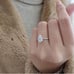 *SALE* Pear-cut Sapphire Engagement Ring Size 4,5,6,7,8,9