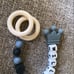 Custom pacifier clip & teething ring
