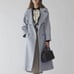 Dazzlin 2-way color lady coat light blue M