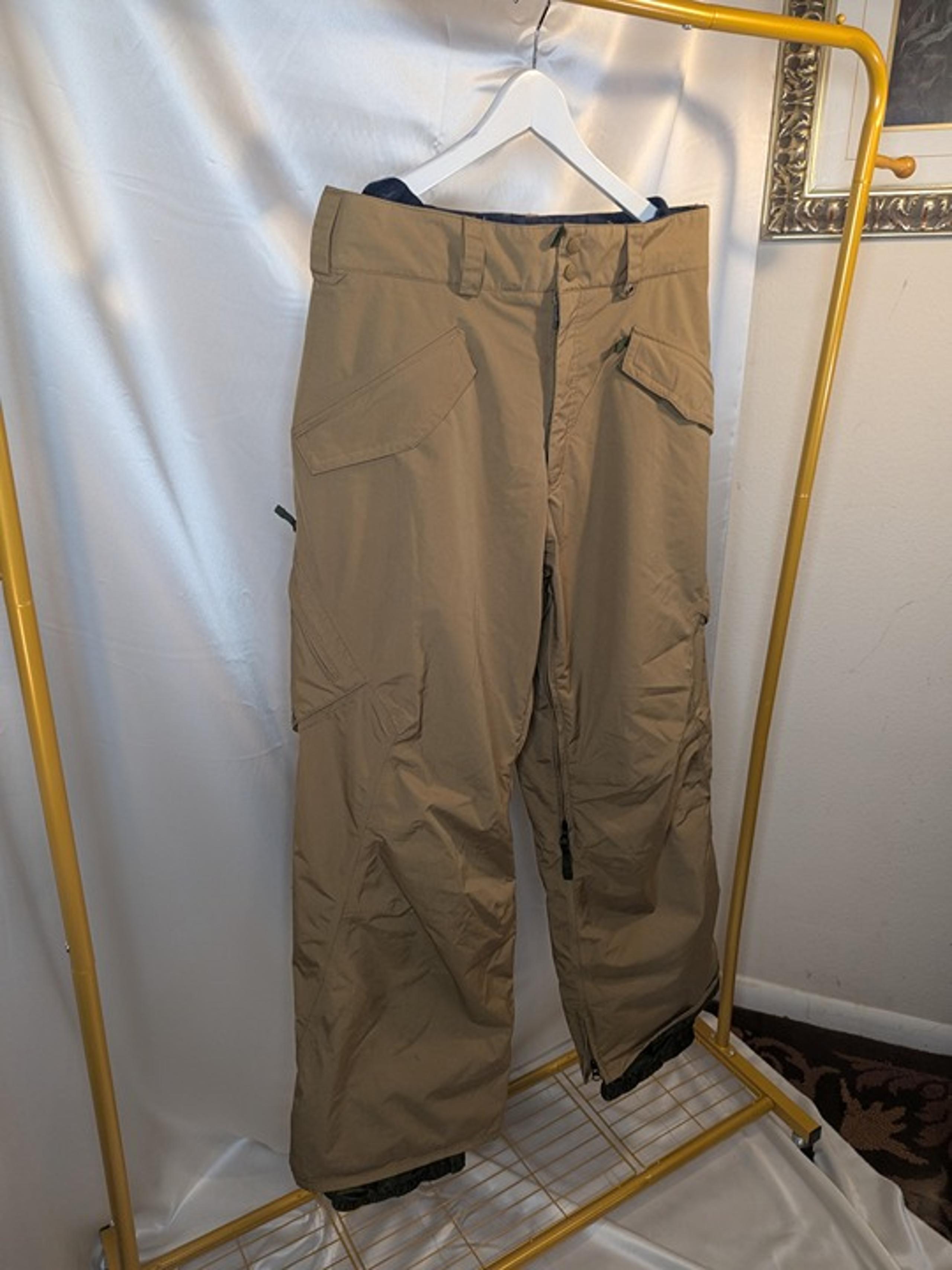 Burton Pants Mens Medium Brown Ski Snowboard Cargo Skiing Snowboarder