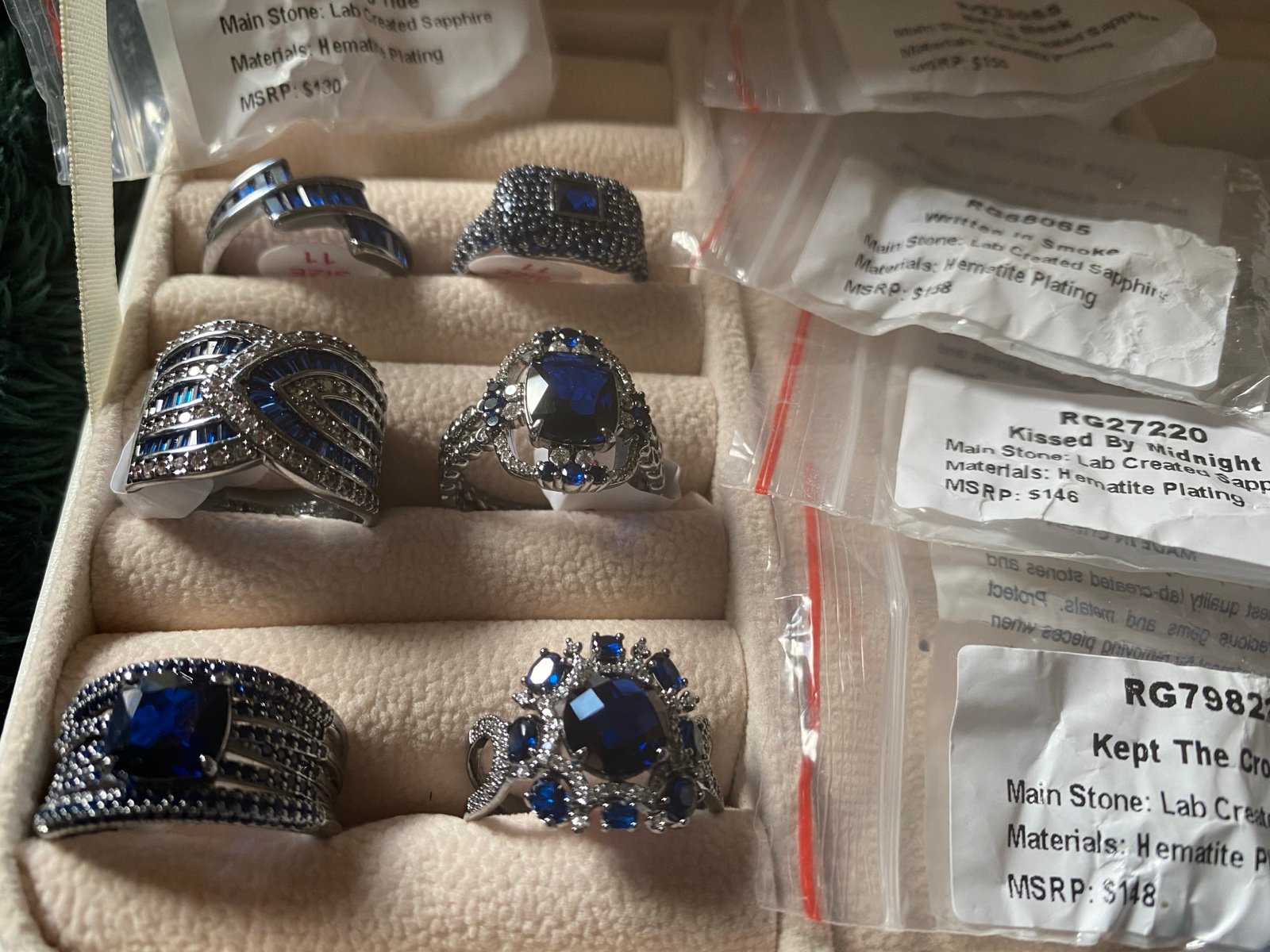 Bomb party September 2025 Hematite Ring Set