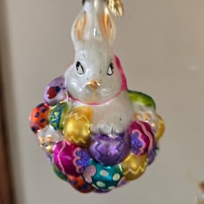 Hop To It Christopher Radko glass Ornament made in Poland