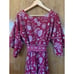 eShakti Wayward Fancies Floral Print Crepe Maxi Dress Red Size 12-14