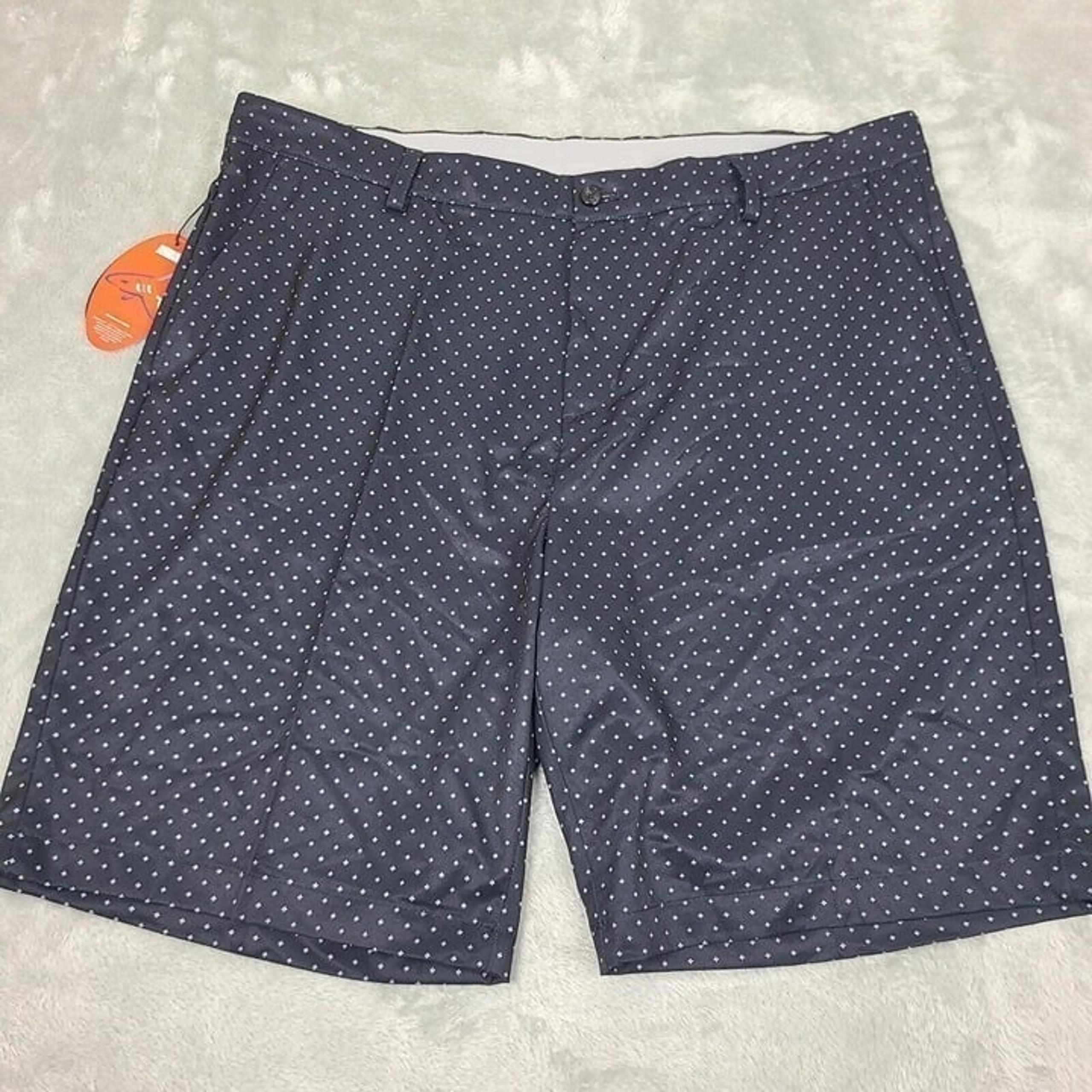 New Men's Greg Norman ML 75 Microlux Shorts - Black Size 42