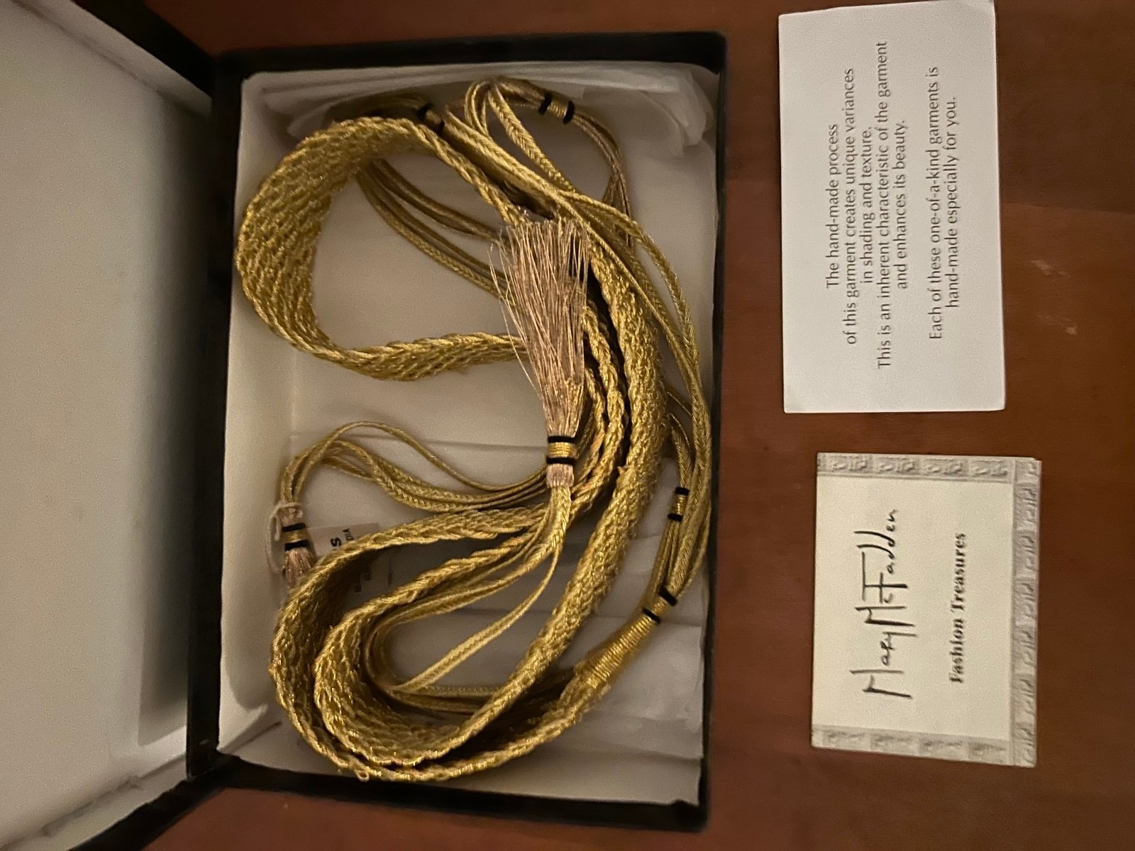 Vintage Mary McFadden belt