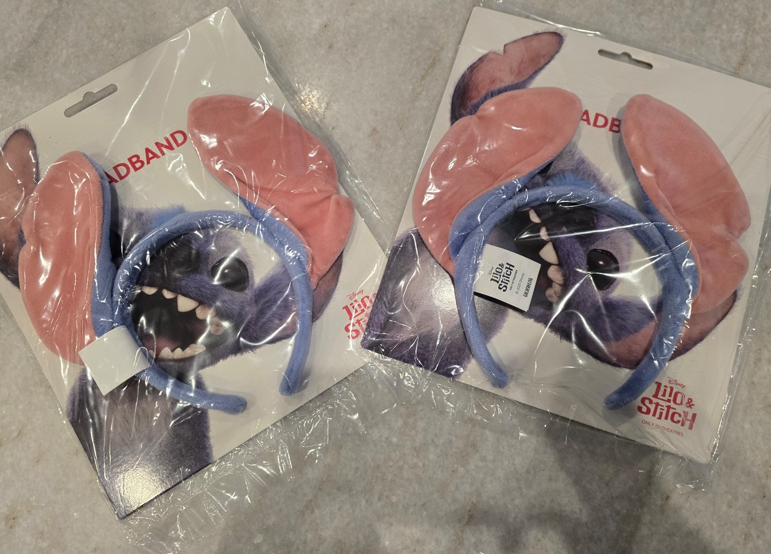 Cinemark 2025 Lilo & Stitch Movie Stitch Ears HeadBand EARLY RELEASE 2 Pack