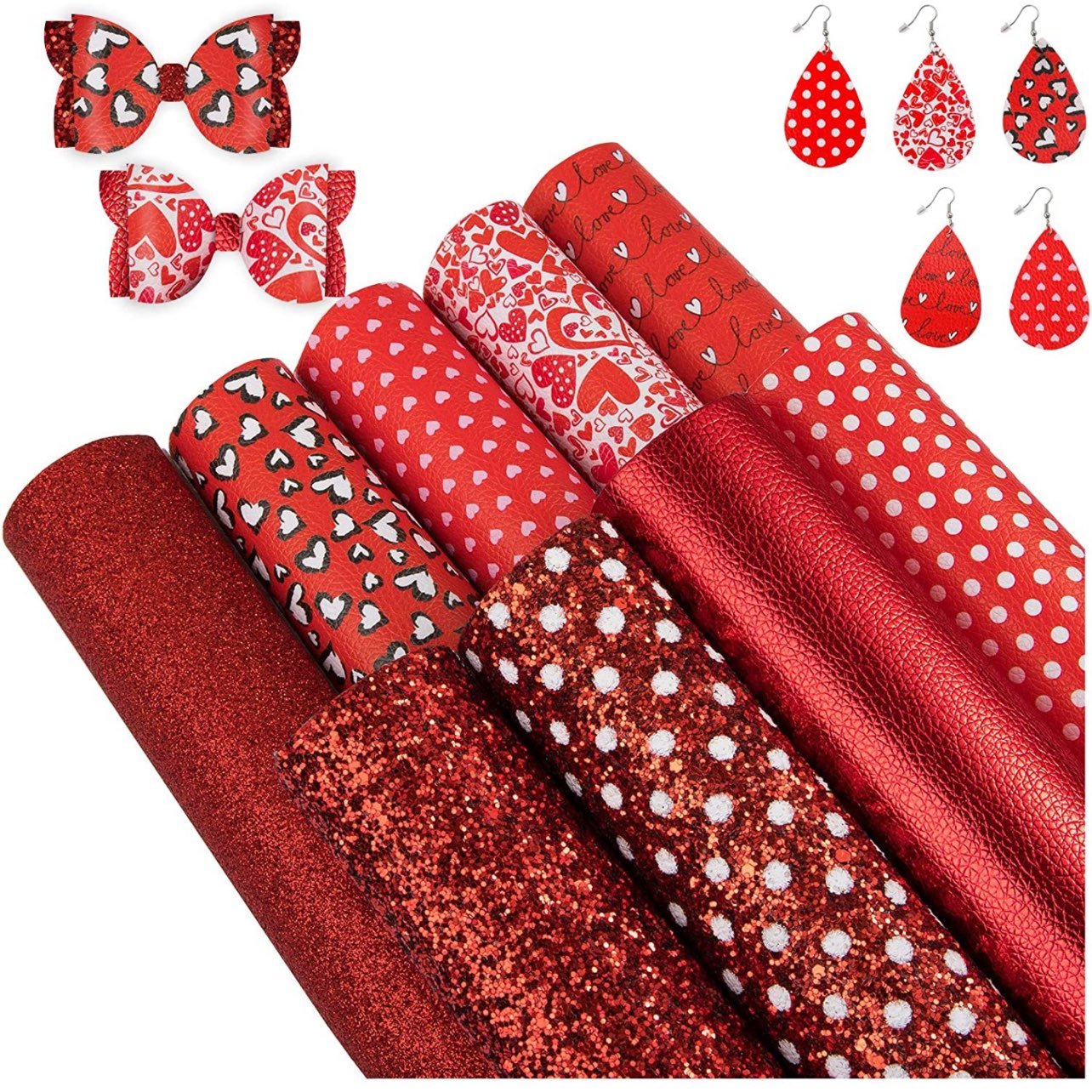 Valentine's Day Faux Leather Sheet