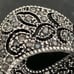 Large Faux Marcasite Bow Pin | Open Work Filigree Style with Rhinestones NEW