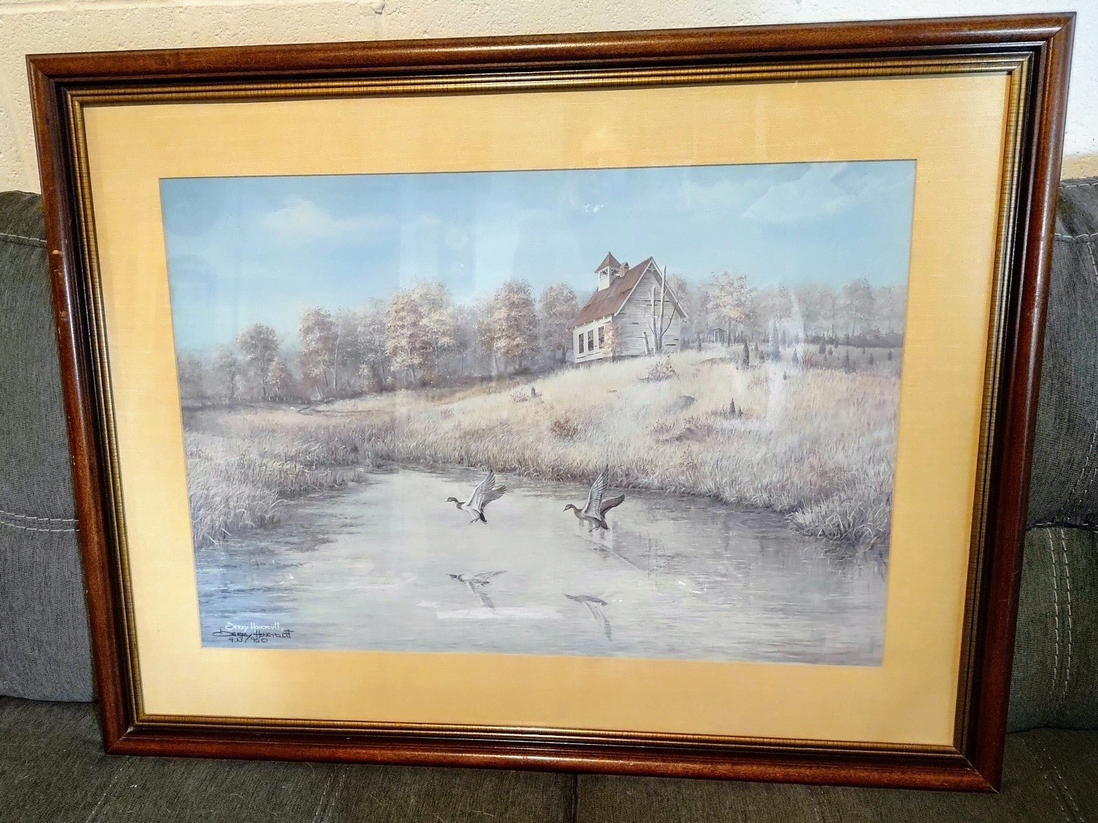 Signed/numbered matted and framed print by artist Jerry Honeycutt