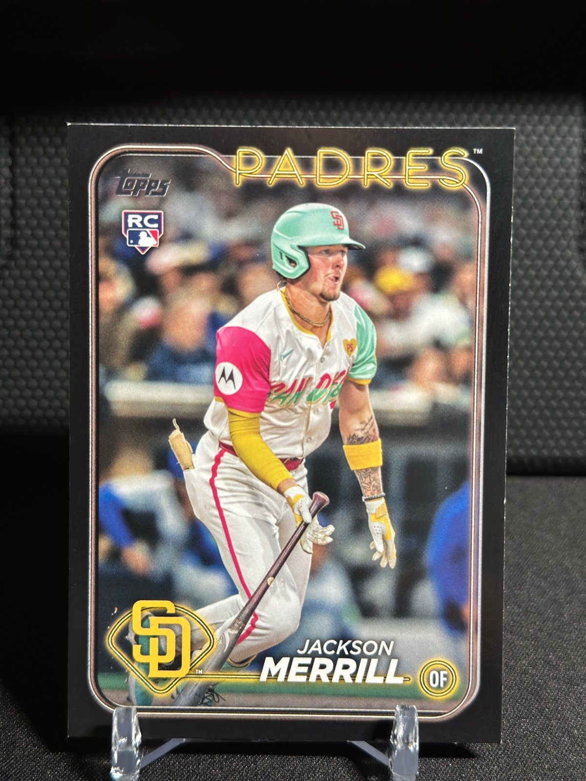 2024 Topps Update Series Jackson Merrill RC Rookie Black Border #73/74