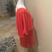 Krisa Women's Size M Layered Drape Mini Dress Coral Red Cocktail Party Flowy New