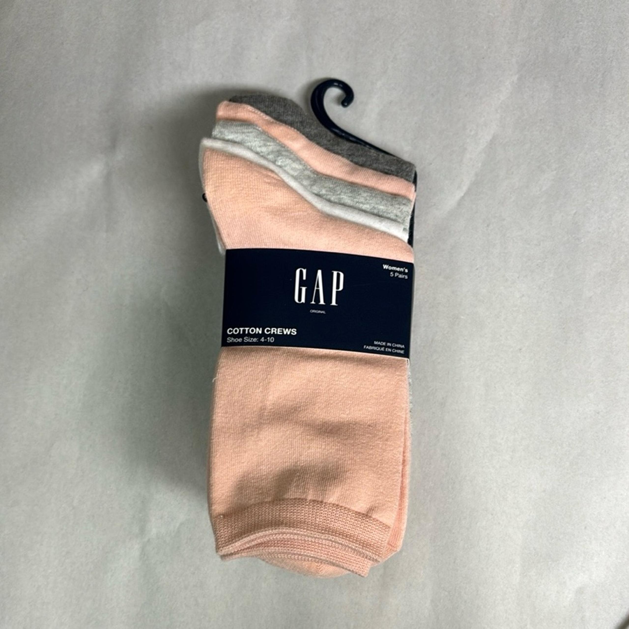 New Gap Socks Women’s 5 Pairs Women’s Multicolor Cotton Crew Casual Socks Preppy