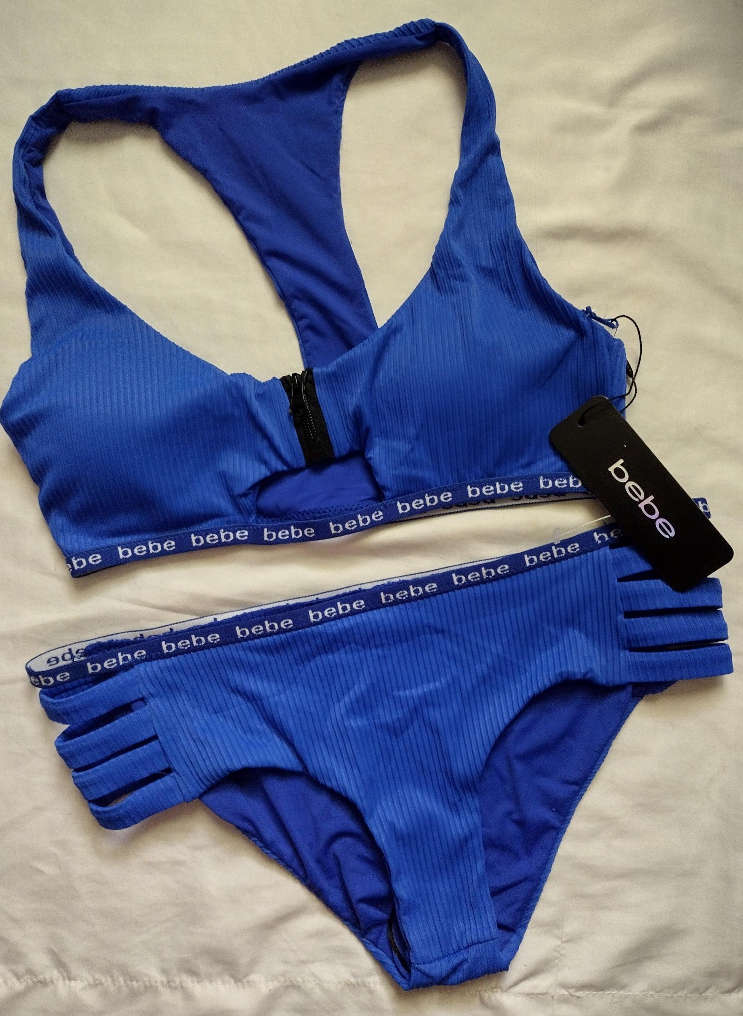 BEBE Royal Blue 2 Piece Bikini Set-Size M