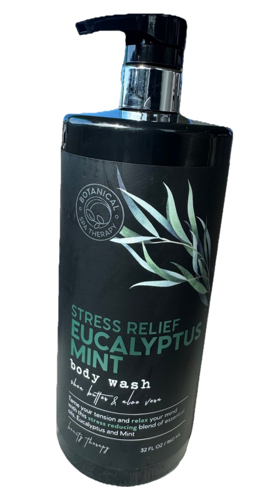 NEW BOTANICAL SPA THERAPY STRESS RELIEF EUCALYPTUS MNT BODY WASH Shea Aloe 32 OZ