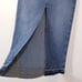 Express High Waisted Front Slit Maxi Denim Skirt