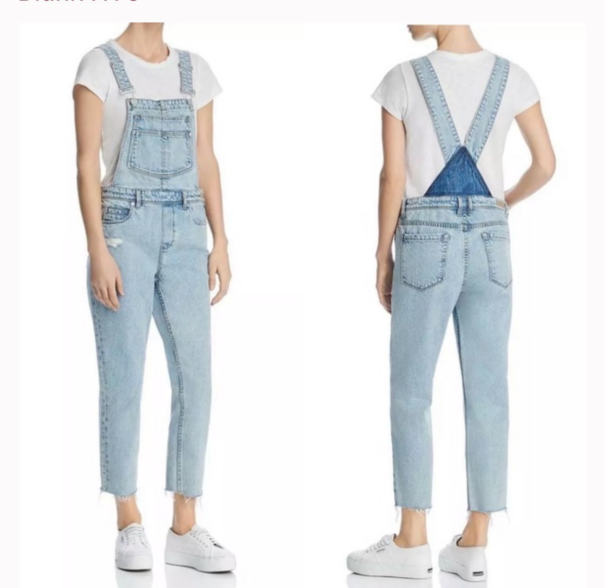 BlankNYC Slim Girlfriend Denim Overalls