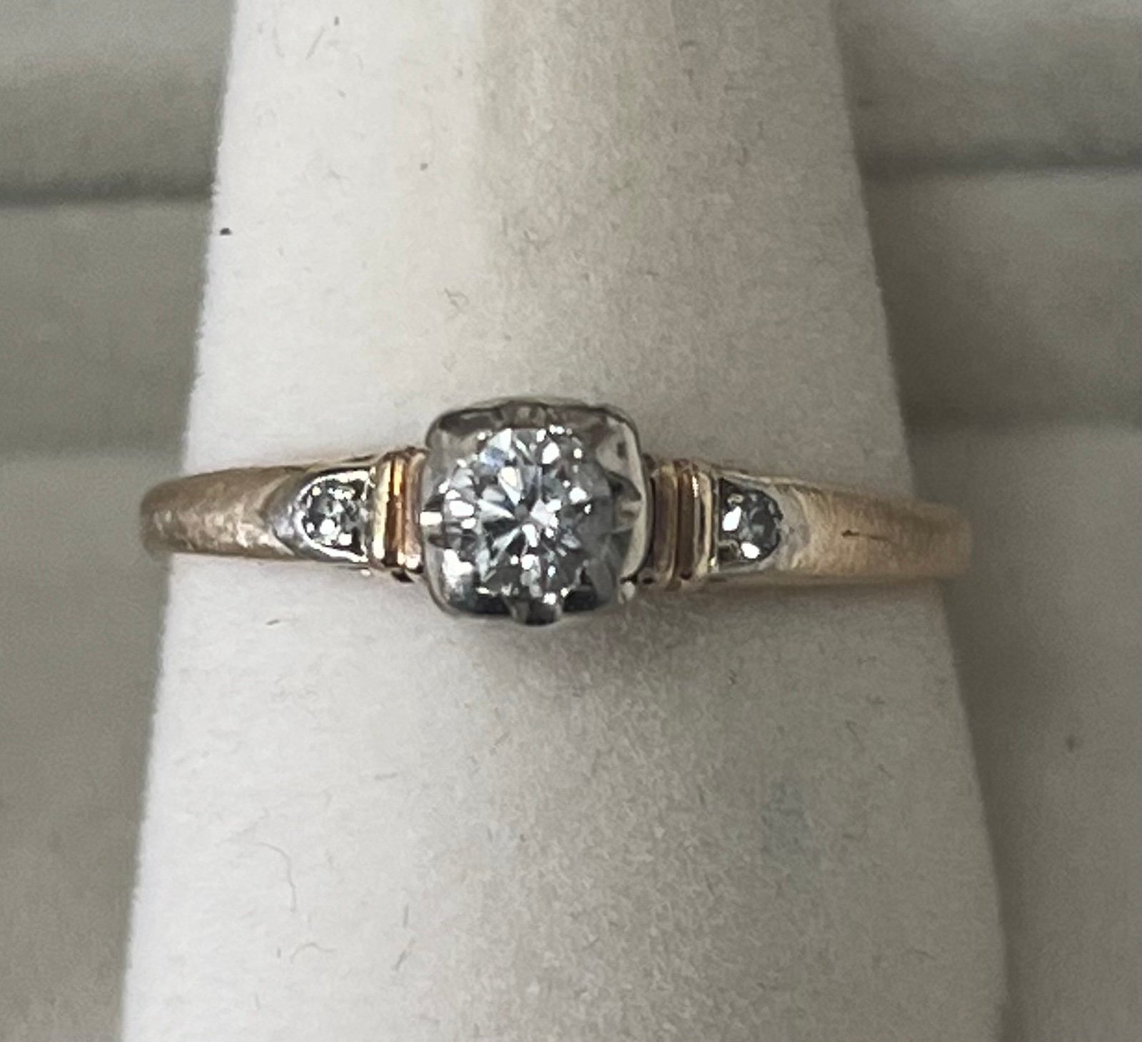 Vintage Diamond Engagement Ring Size 7