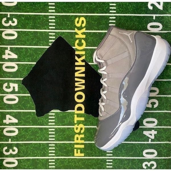 Ships Now 2021 Air Jordan 11 Cool Grey Medium Grey White CT8012-005 Size 14