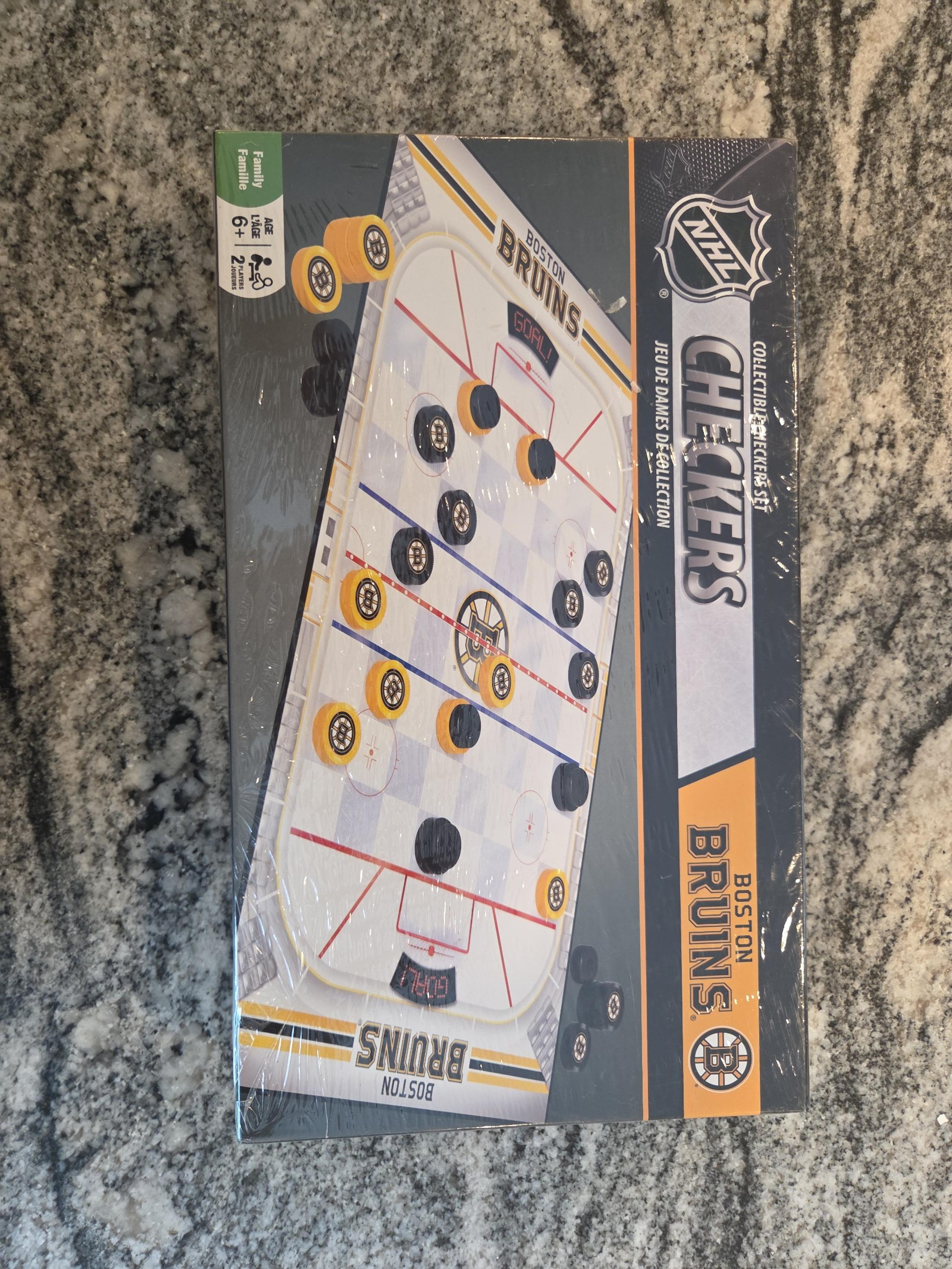 Boston. Bruins checkers