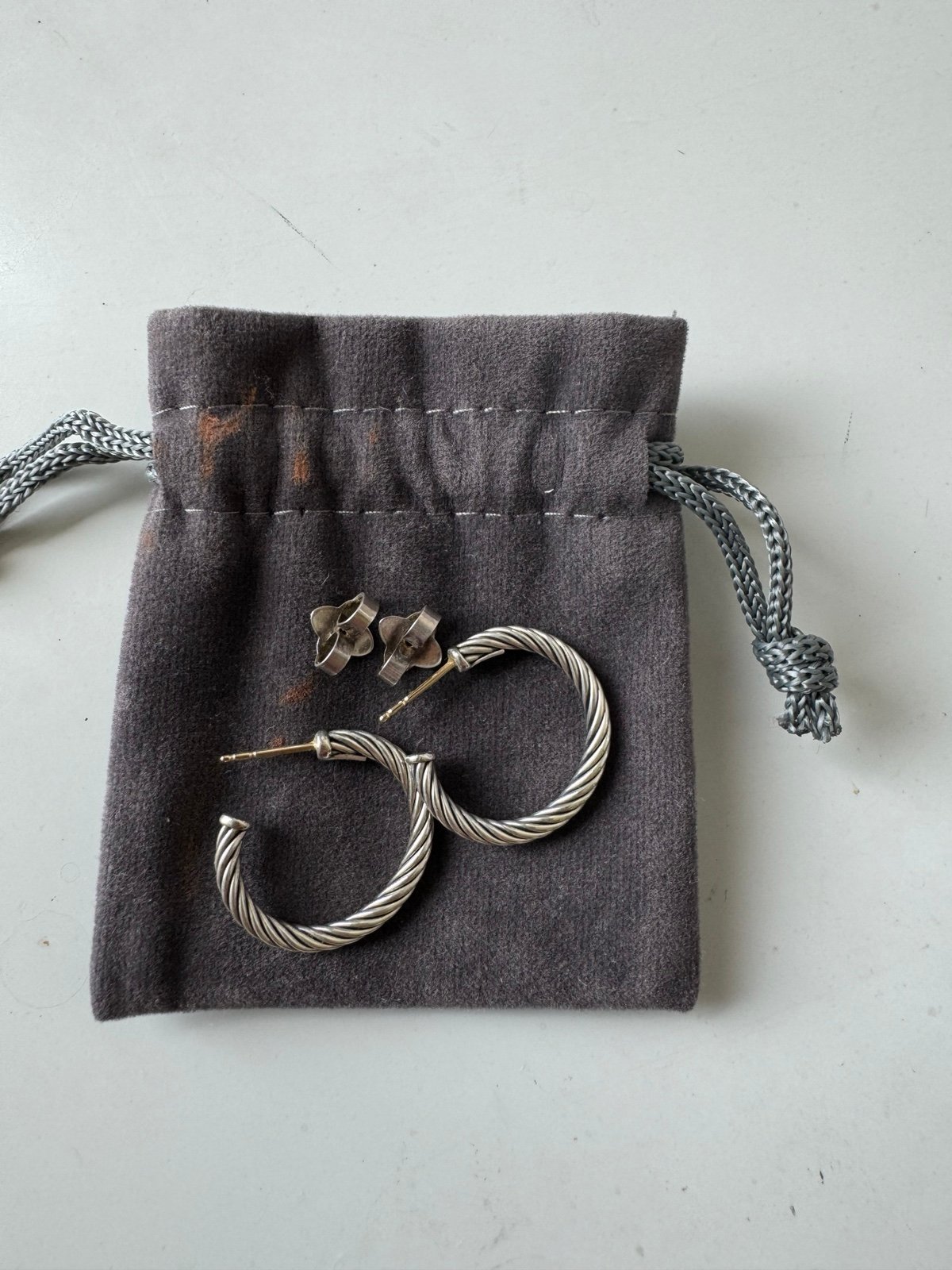 David Yurman Small Cable Hoop Earrings