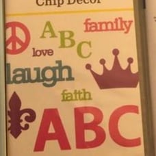 Cricut Cartridge Chip Decor
