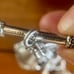 Judith Ripka Sterling Silver Link Bracelet with Heart Charm size 6.5”