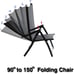 Adjustable Reclining Folding Chair