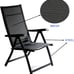 Adjustable Reclining Folding Chair