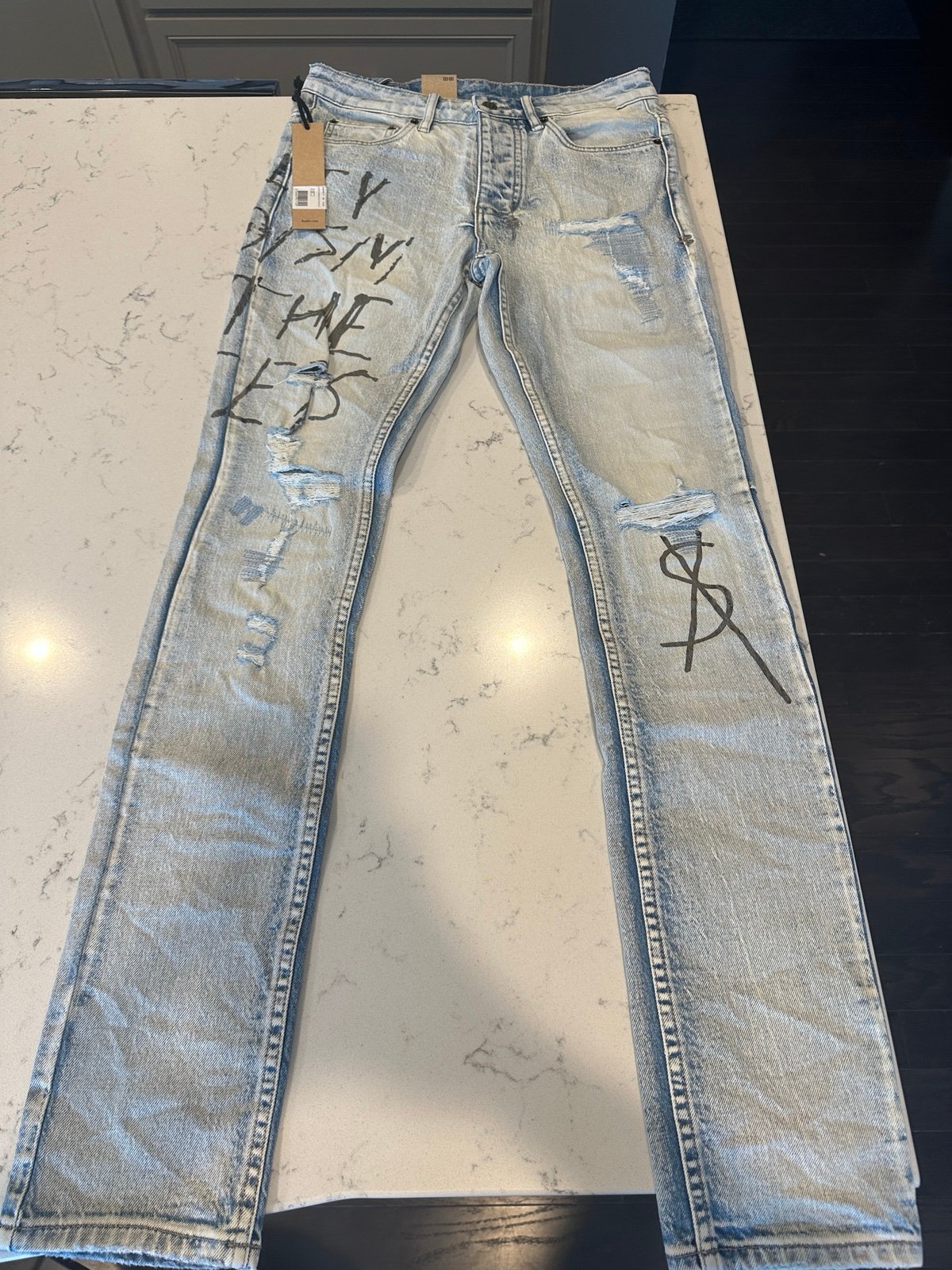 Ksubi Chitch Washed Out Royalty (Light Blue) Size 30