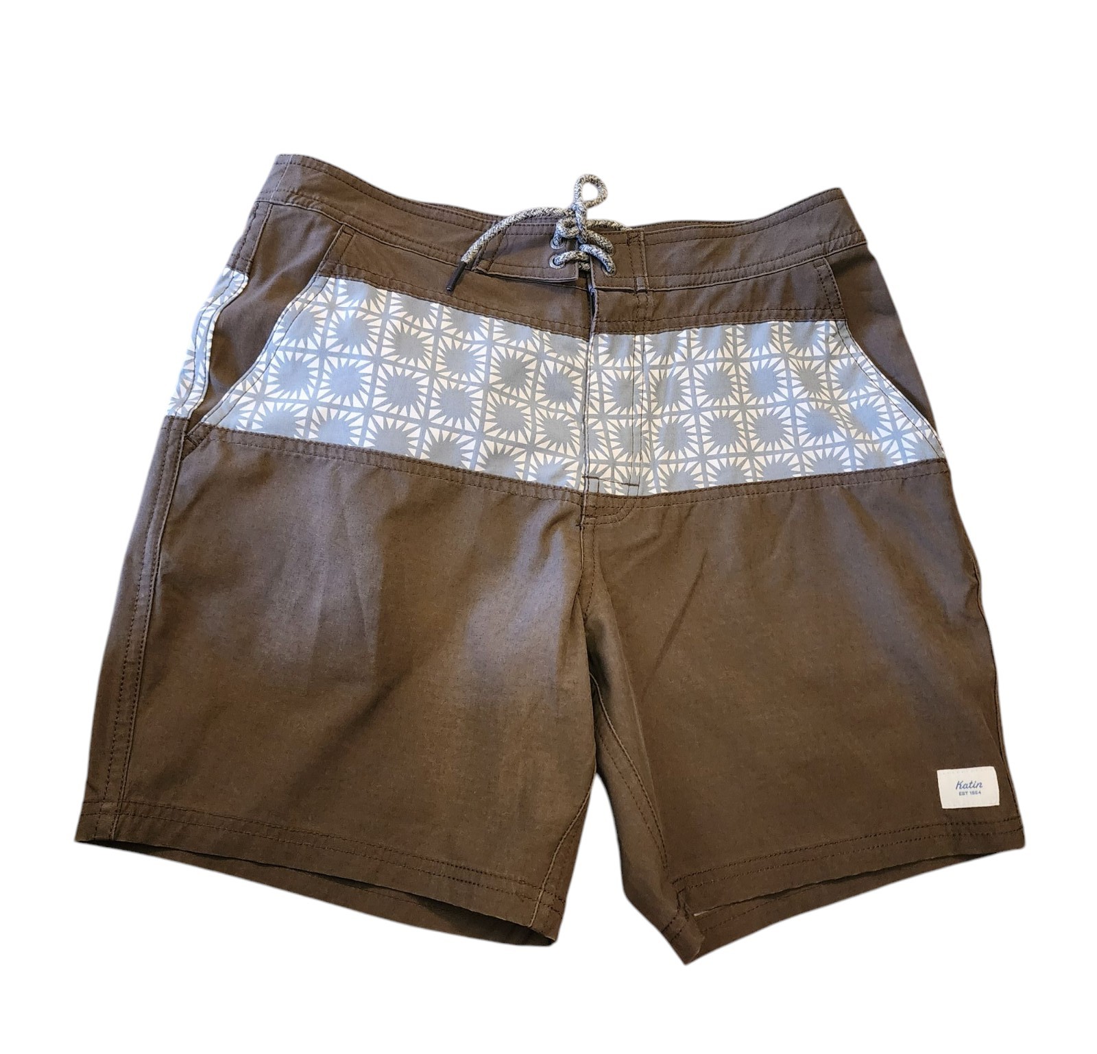 Katin Adam Nylon Board Shorts Beach Surf Swim Trunks Mens Sz 29