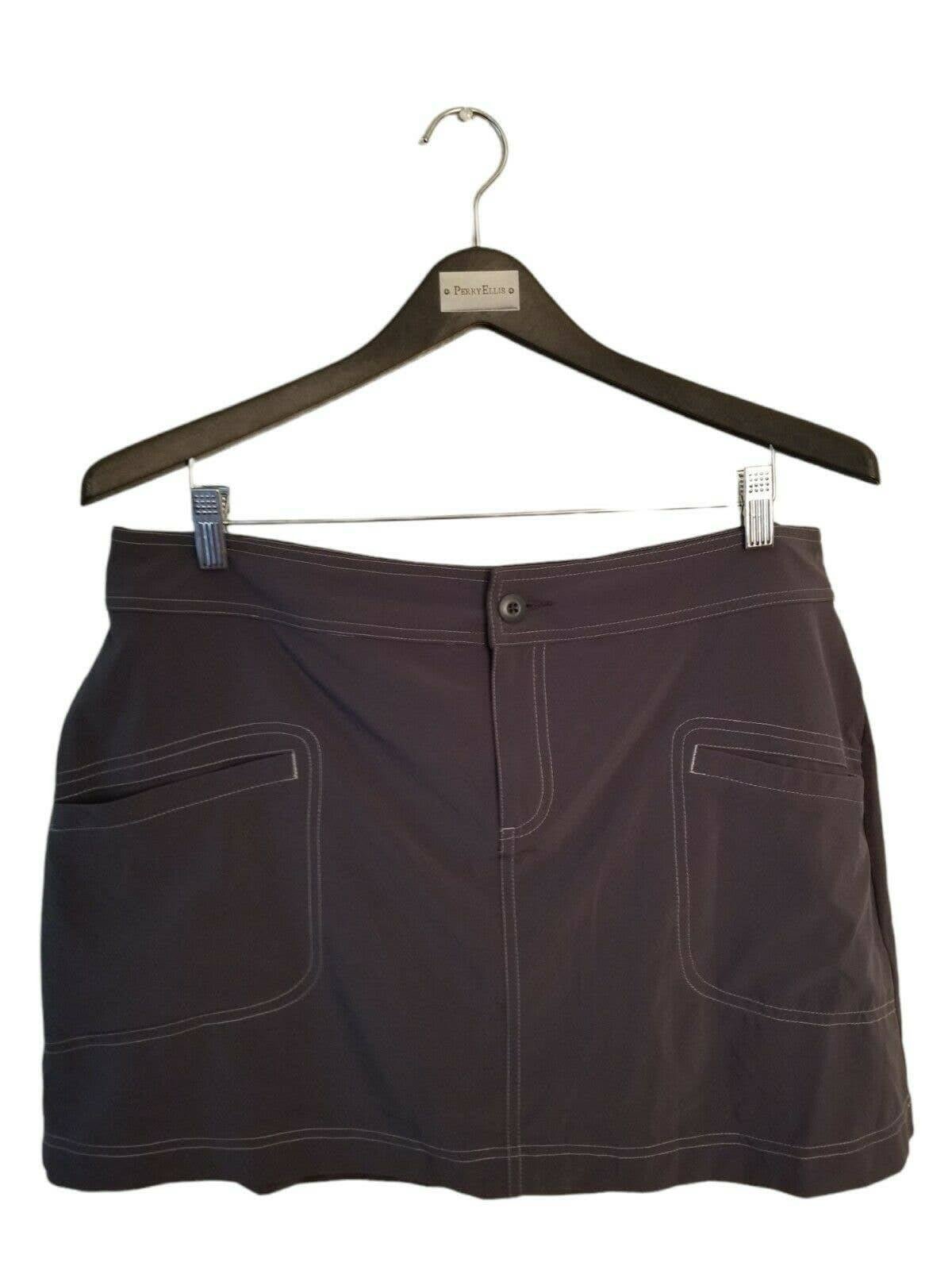 Women's PrAna Gray Outdoor Hiking Skirt Size 12