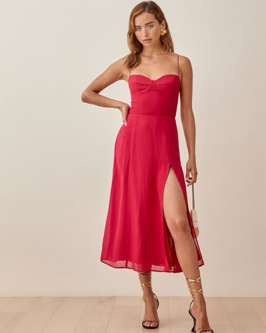 Reformation Juliette Dress Tomato 6 NWT