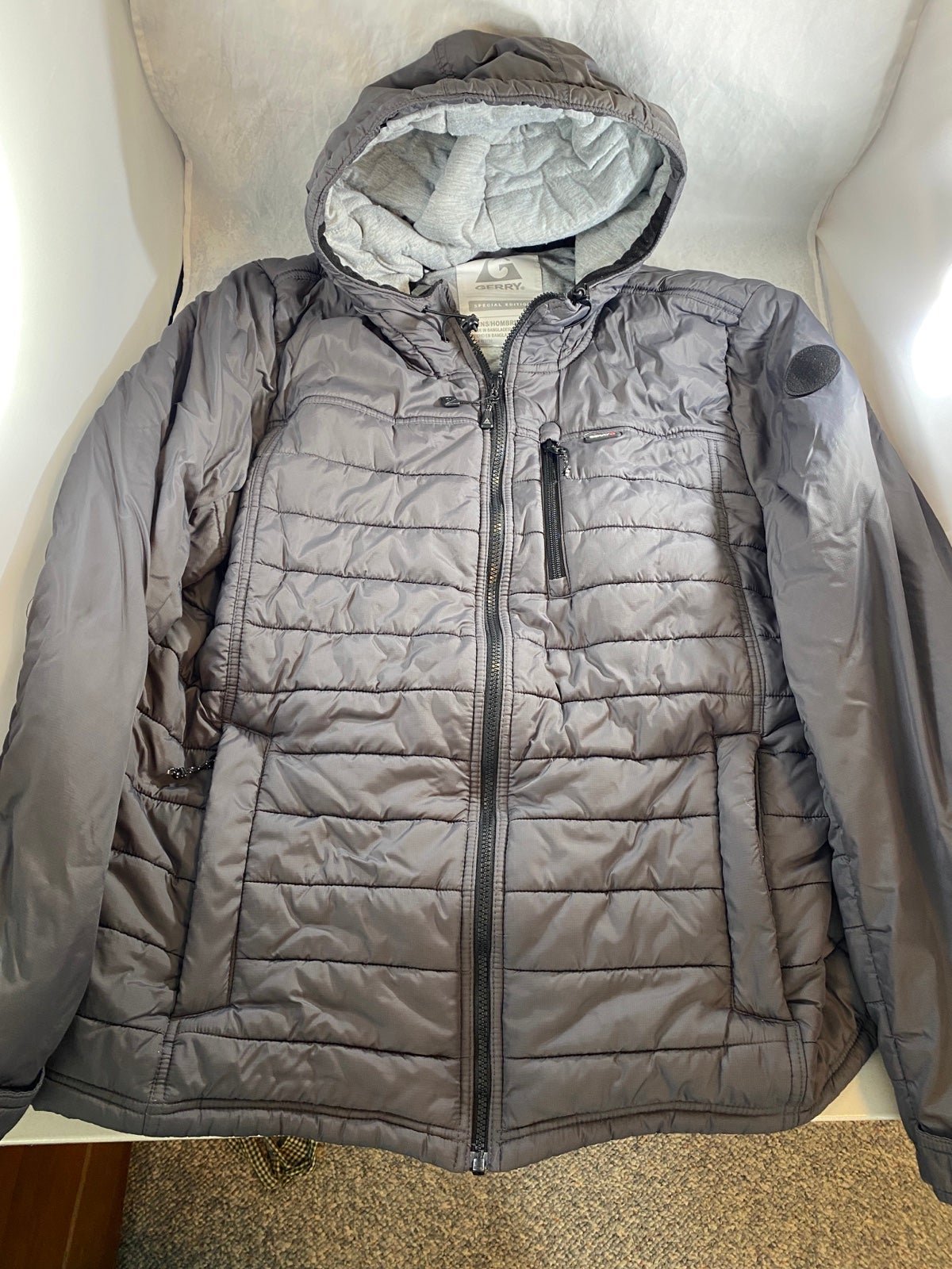 Gerry Hooded Mens Coat Gray XXL Special Edition 3 pocket