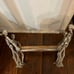 MARTHA STEWART 4 Metal Skeletons Holding Wood Tray Candle Holder Halloween Goth
