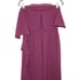 ALEXIS Kendall Ruffle Wide Leg Jumpsuit Strapless Full Length in Plum Women's XS
