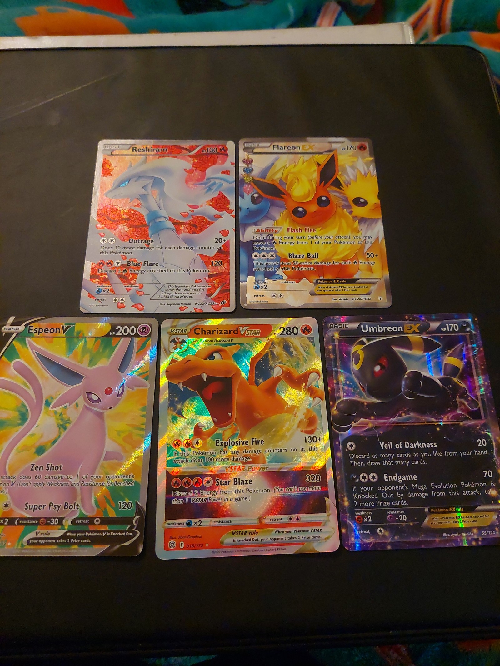 Pokemon 5 Card Full Art Lot ft/ Charizard
