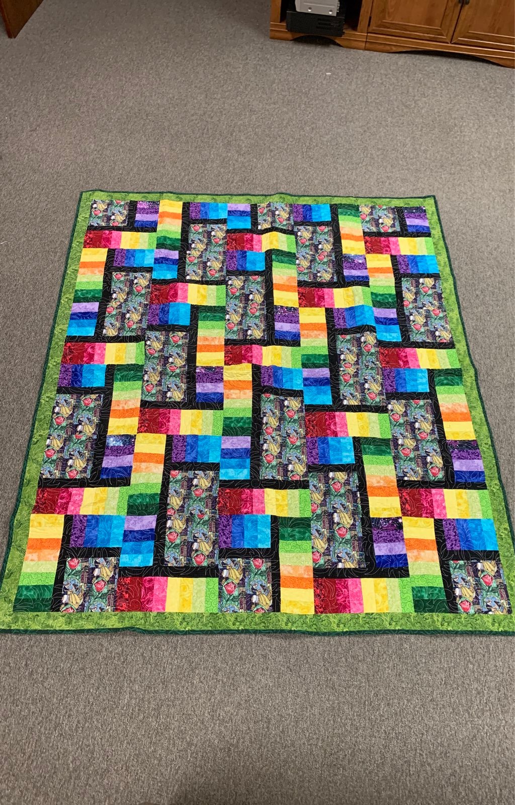 Disney Beauty and The Beast Garden Quilt