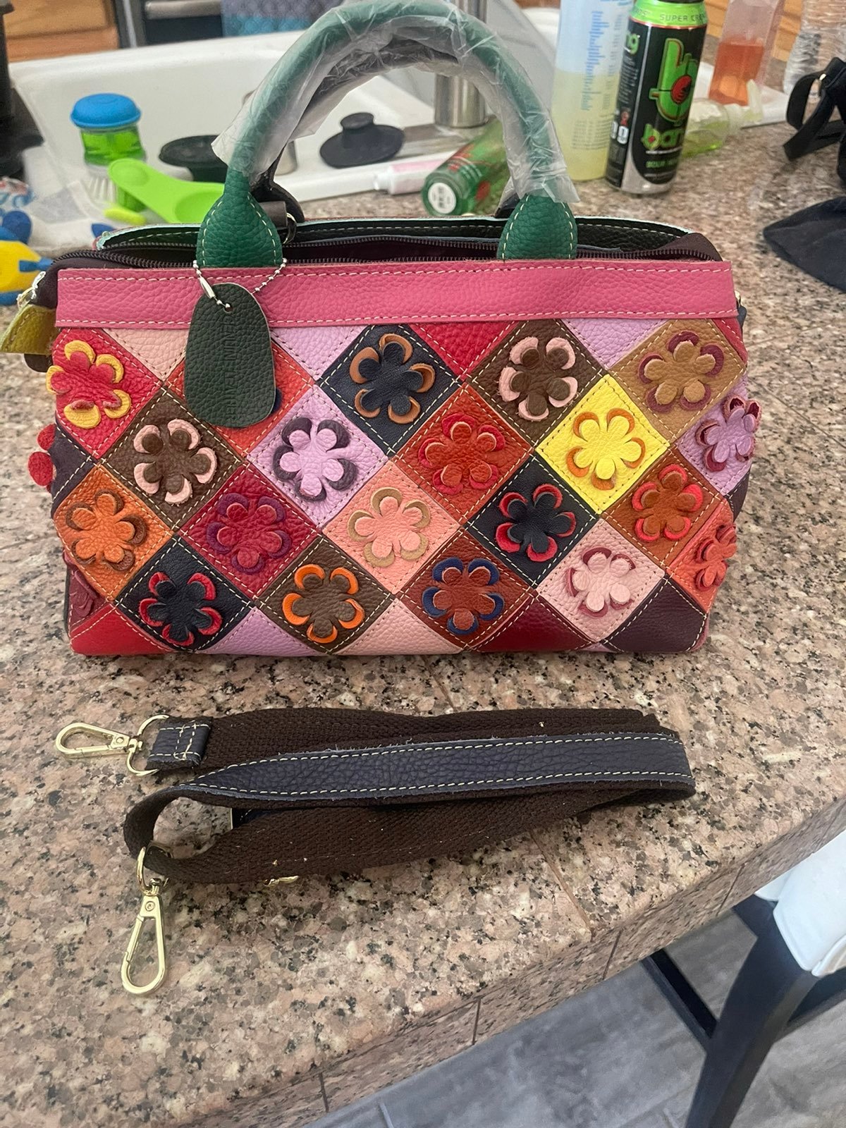 Leather handbag