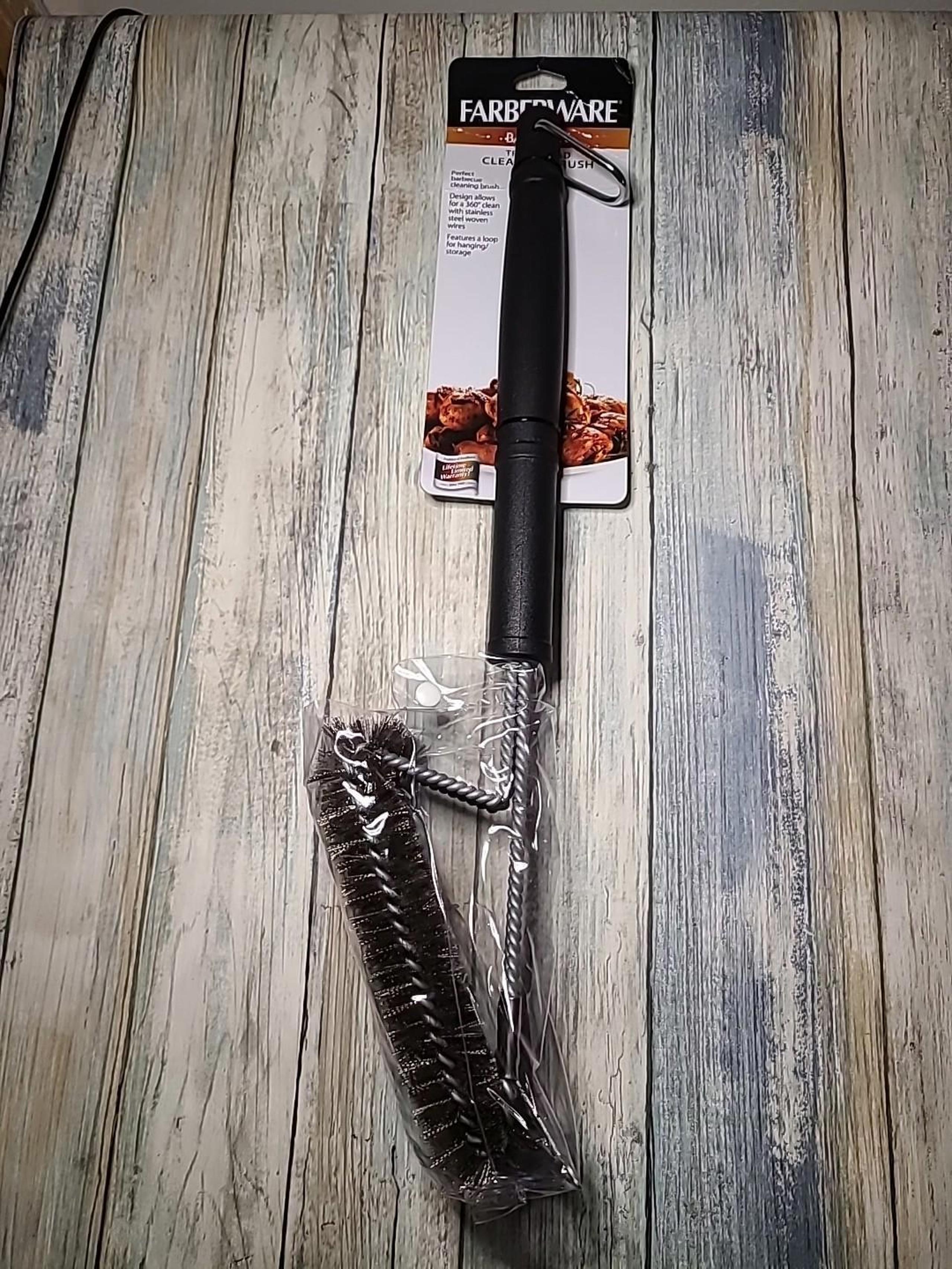 Farberware || Barbecue BBQ || Stainless Triple-Head Cleaning Brush || Brand NEW
