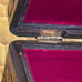 Carved Trinket Box-dark wood w/red felt