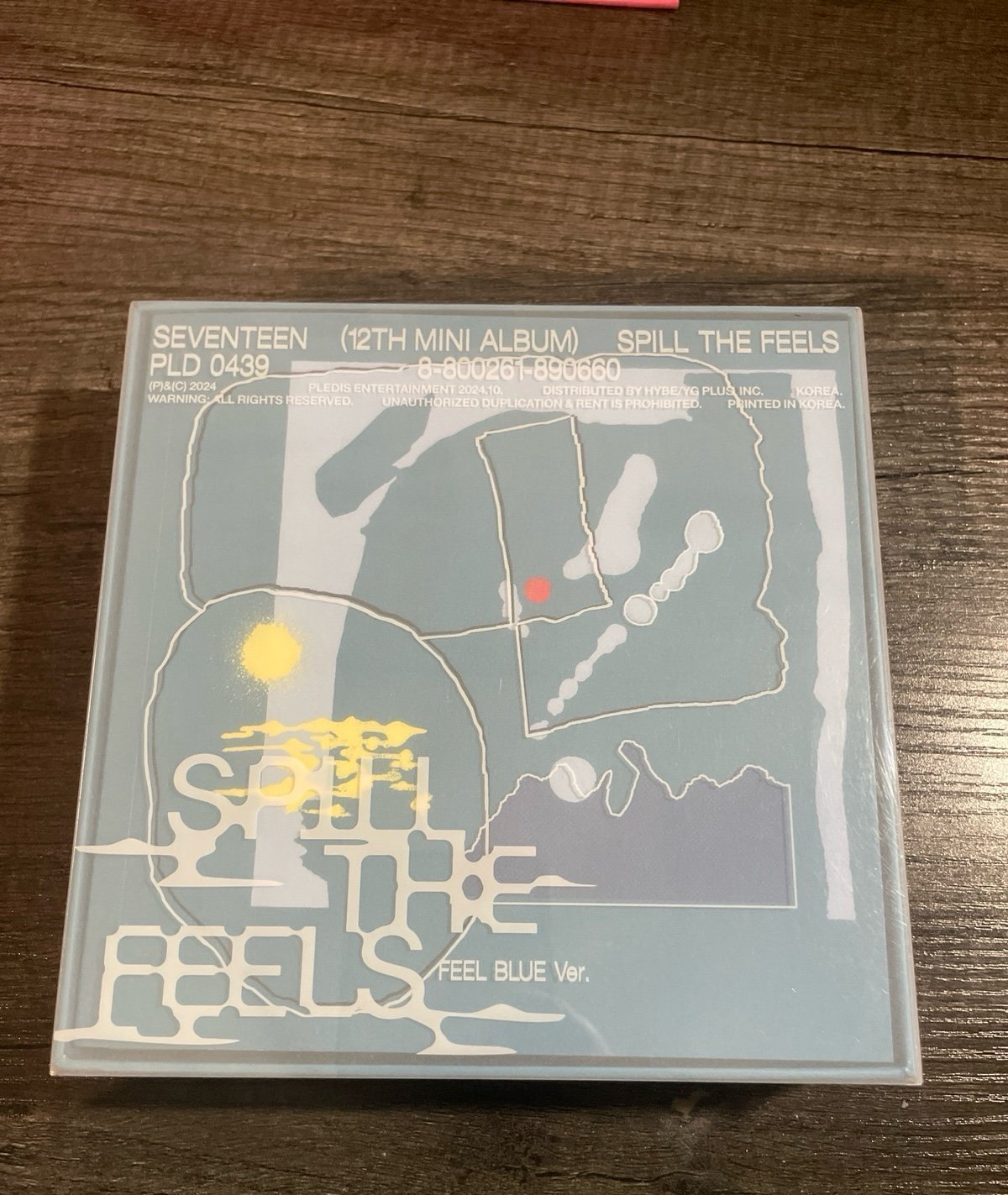 【直筆サイン】SEVENTEEN 12th SPILL THE FEELS 青色 SEVENTEEN 12th Mini Album 'SPILL THE FEELS' FEEL BLUE Ver