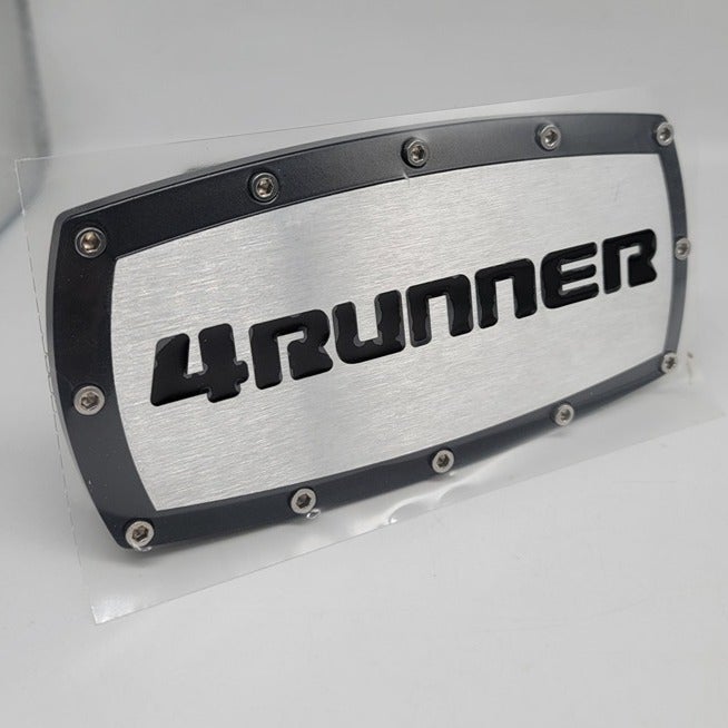 New 4RUNNER Black Tow Hitch Cover Plug Cap 2 Trailer Receiver Engraved Billet