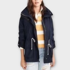 Abercrombie & Fitch Cinched Utility Jacket in Navy Blue Women’s Size S
