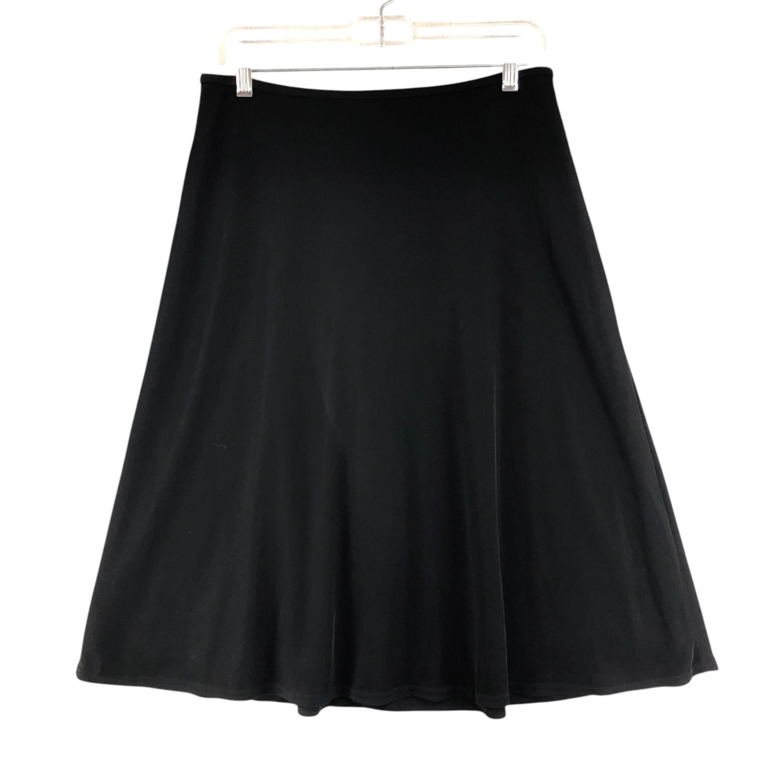 T Tadashi Shoji Womens Size M Skirt A Line Fully Lined Rear Zip Black USA Made
