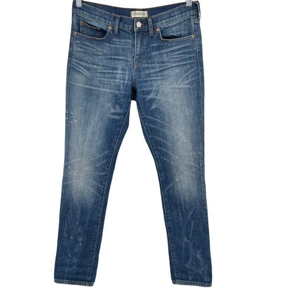 Madewell Slim Boy Paint Splatter Jeans Size 27
