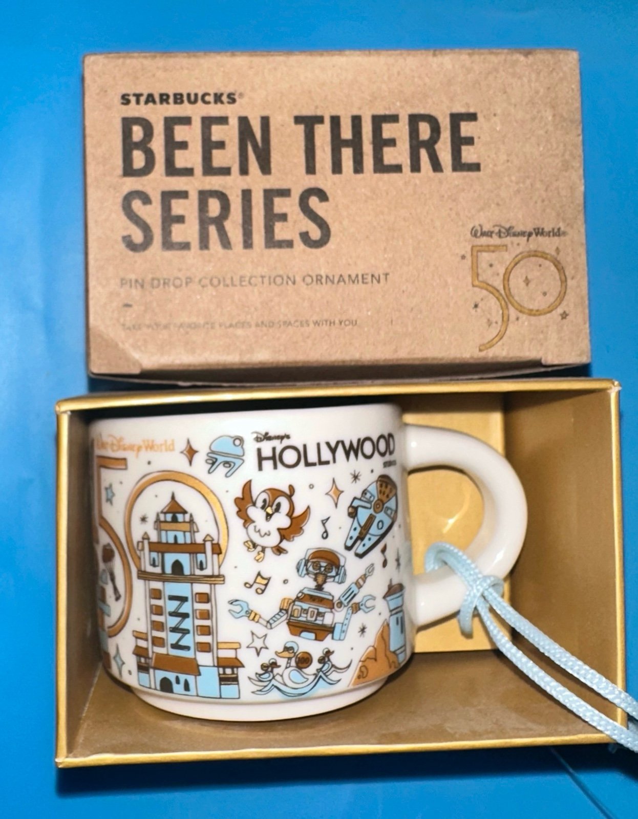 Disney 50th anniversary Hollywood Studios Starbucks Ornament