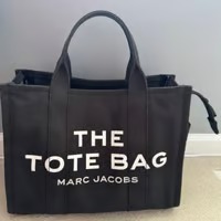 New Ｍarc Jacob Canvas The Tote Black Bag