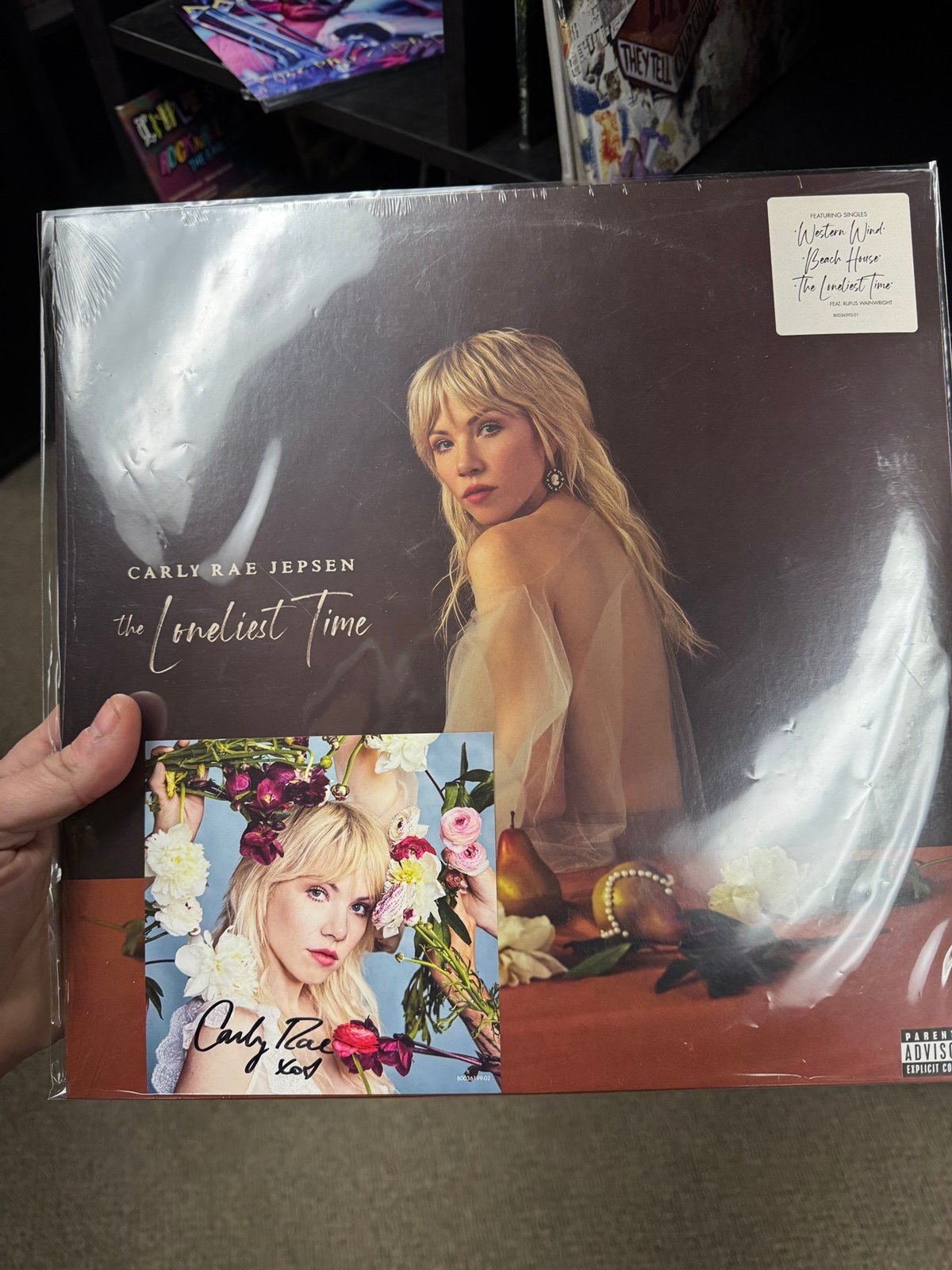 Vinyl Carly Rae Jepsen, the loneliest time signed art insert