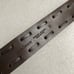 Sundance Brown Leather Belt Small Womens Brass O Ring Buckle Waist Woven 1.5in